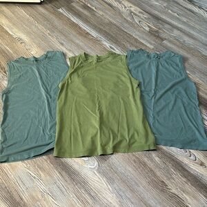 Lululemon All Yours Tank Bundle Size 2 three tops